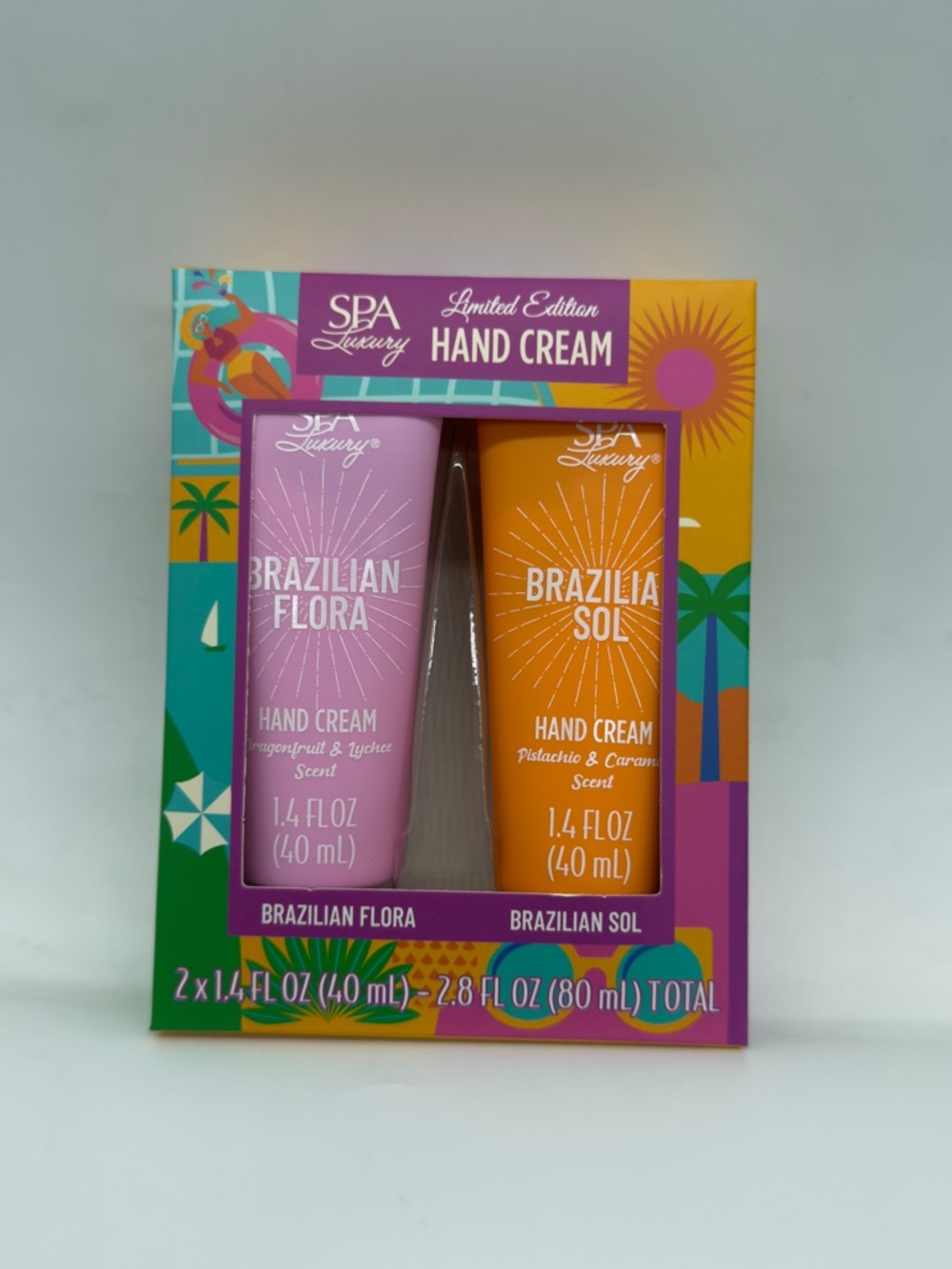 Brazilian Flora & Brazilian Sol Hand Cream Duo - Pink & Orange